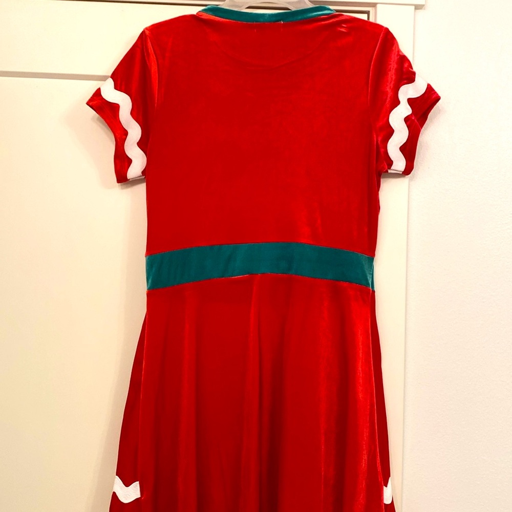 EUC [Eyeshadow] Gingerbread Cookie Girl Party Costume 3D Dress Women’s Sz Large - Picture 6 of 10